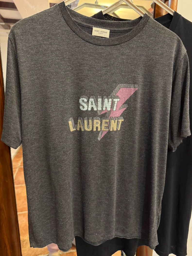 Saint Laurent Paris Saint laurent paris Grey short sleeves 2506-Nextarrow Size US M / EU 48-50 / 2 - 1 Thumbnail