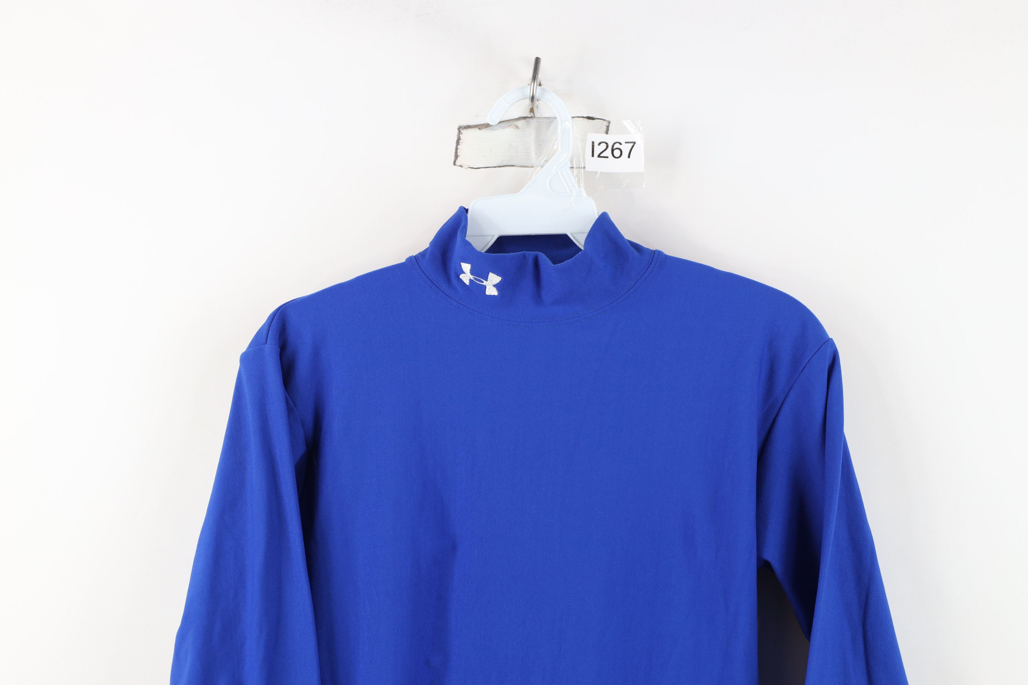 Under Armour Under Armour ColdGear Training Mock Neck T-Shirt Blue Size US S / EU 44-46 / 1 - 2 Thumbnail