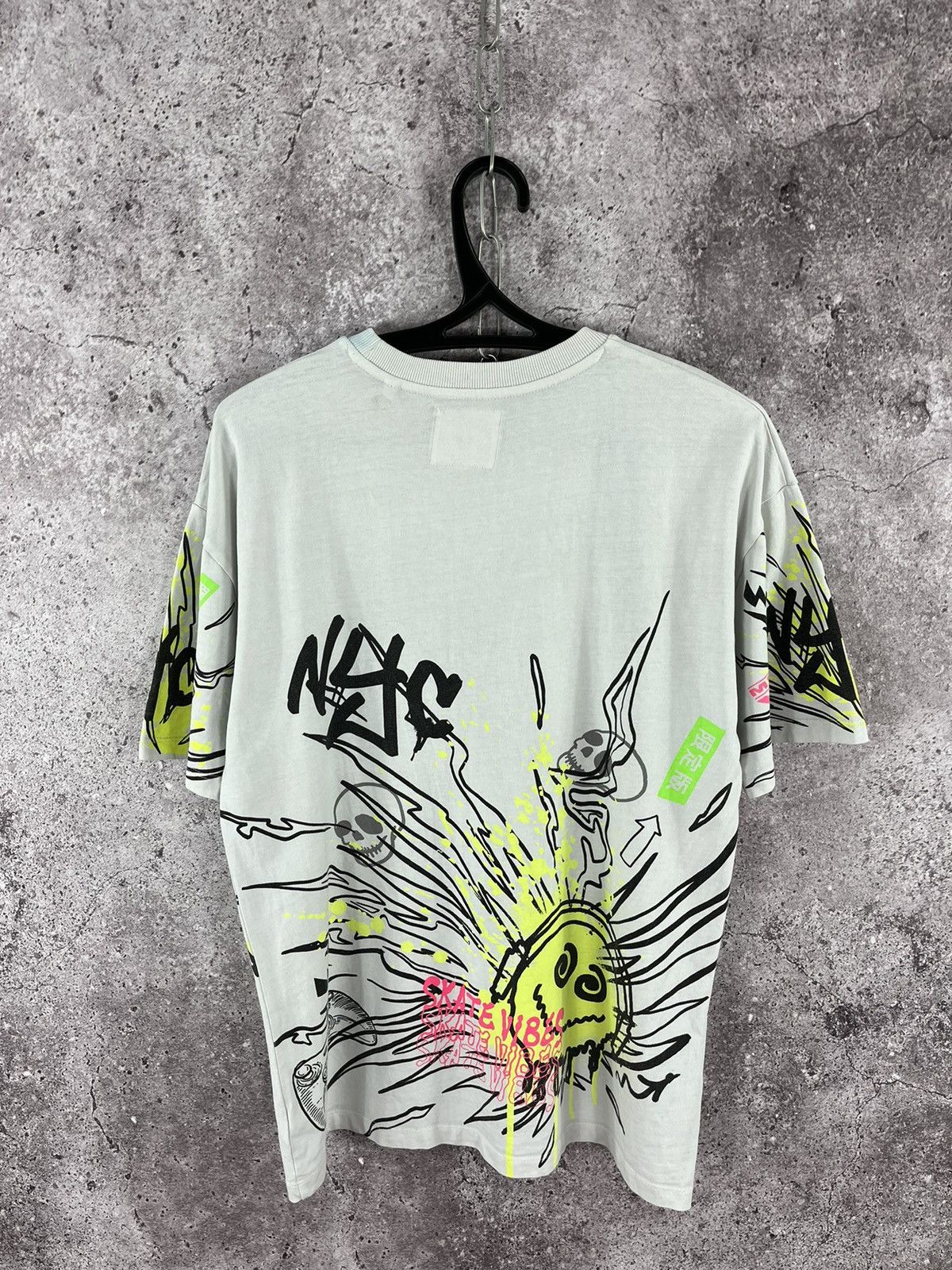 Welcome Skateboards Game Over Graffiti Smile Crazy Tee Big Logo Y2K Skateboard Size US M / EU 48-50 / 2 - 9 Thumbnail