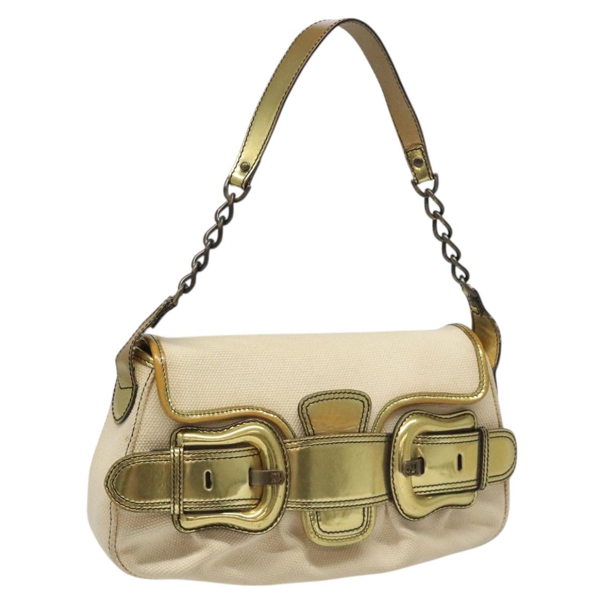 Fendi Fendi Chain Baguette Patent Size ONE SIZE - 1 Thumbnail