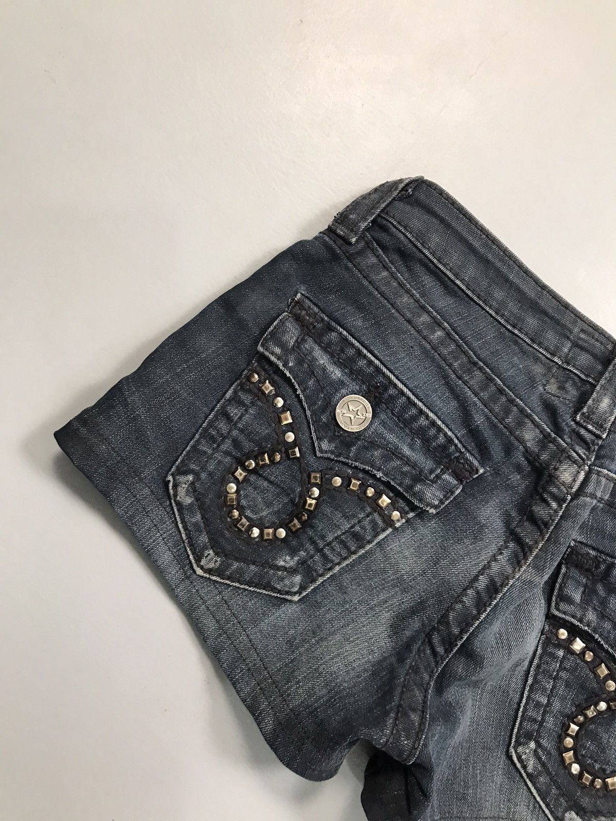 Miss Me Vintage hiphop stone mid short Size 30" / US 8 / IT 44 - 11 Thumbnail