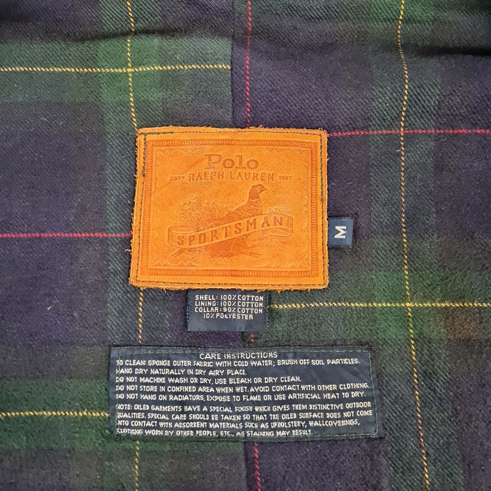 Polo Ralph Lauren Polo Ralph Lauren Mens Trench Coat - Green Medium Waxed Sportsman Hunting Tartan - Vintage Size US M / EU 48-50 / 2 - 7 Thumbnail
