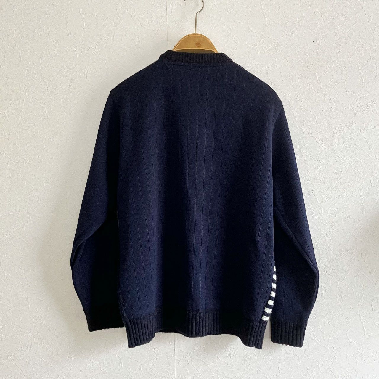 Kansai Yamamoto Kansai Yamamoto Homme Patchwork Cable Knit Sweater Size US S / EU 44-46 / 1 - 2 Thumbnail