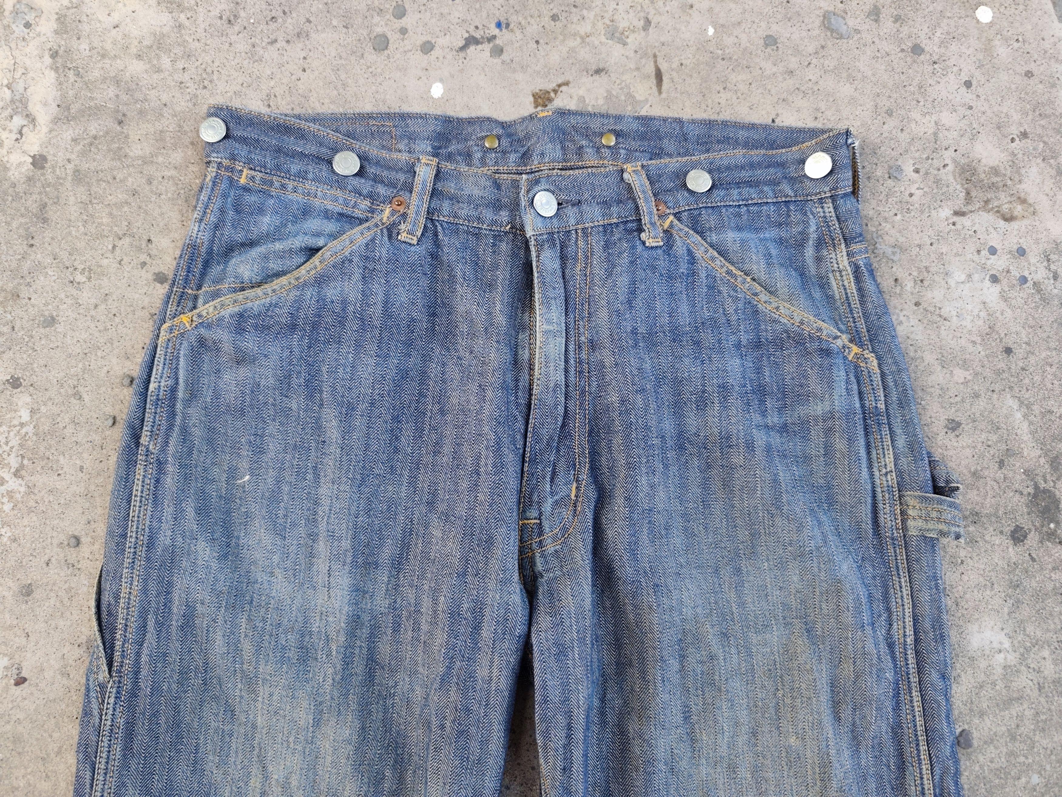 Hysteric Glamour Vintage 90s Hysteric Glamour Herringbone carpenter pants Size US 33 - 4 Thumbnail