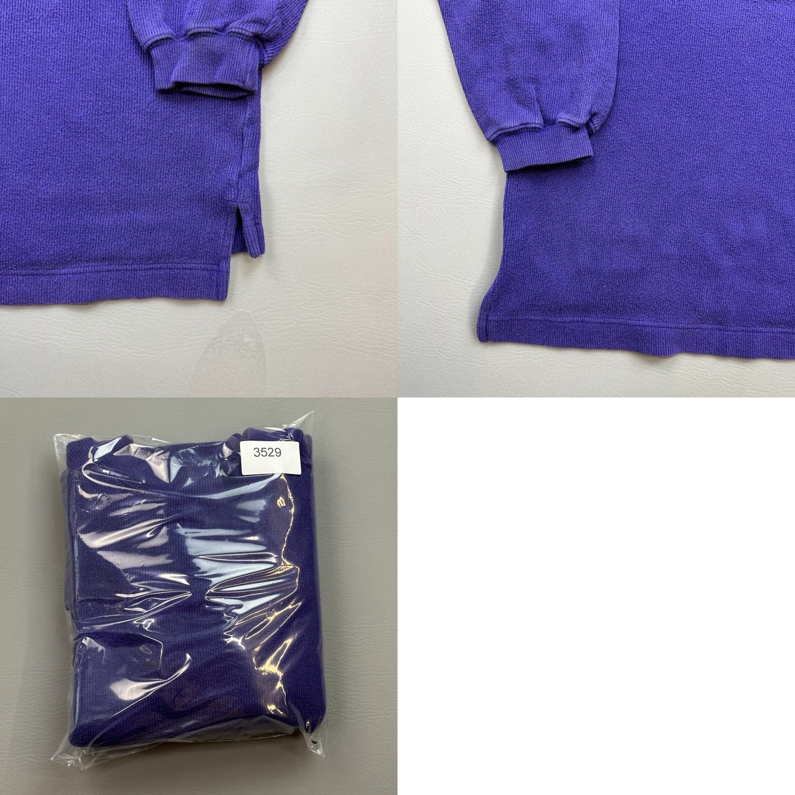 Abercrombie & Fitch VINTAGE Abercrombie & Fitch Pullover Mens Large Purple Mock Neck Sport Jersey Shirt Size US L / EU 52-54 / 3 - 9 Thumbnail