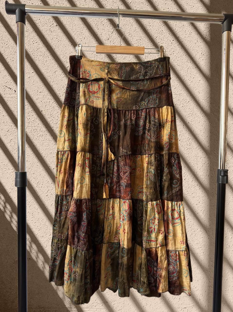 Other 90s Avant Garde Vintage Maxi Skirt (Jean Paul Gaultier vibe) Size 28" / US 6 / IT 42 - 1 Thumbnail