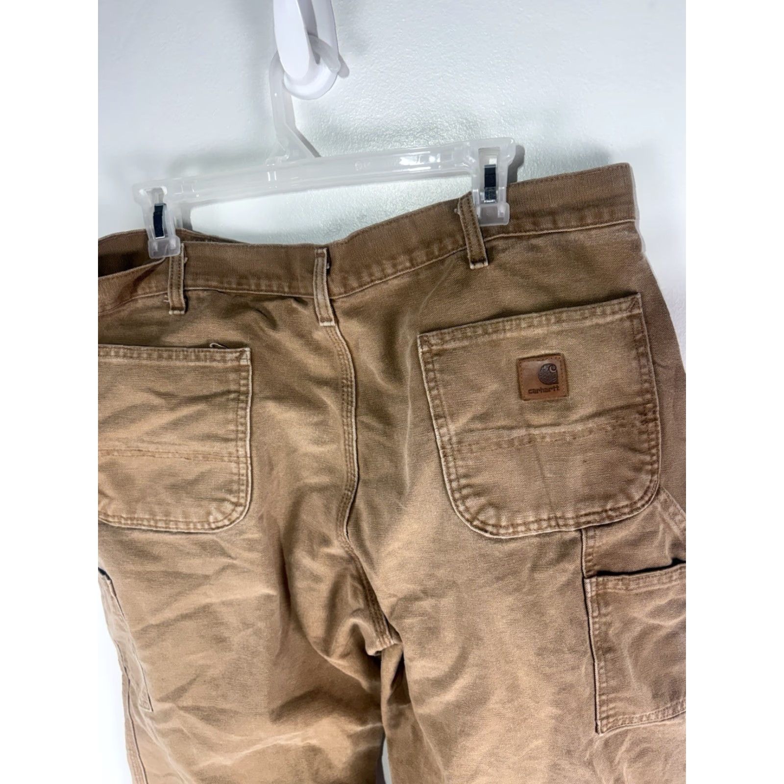 Carhartt Carhartt Carpenter Pants Mens 38x30 100% Cotton Canvas Workwear Straight Fit Brown Tan 5-Pocket Cargo Jeans-like Trousers Size US 38 / EU 54 - 6 Thumbnail