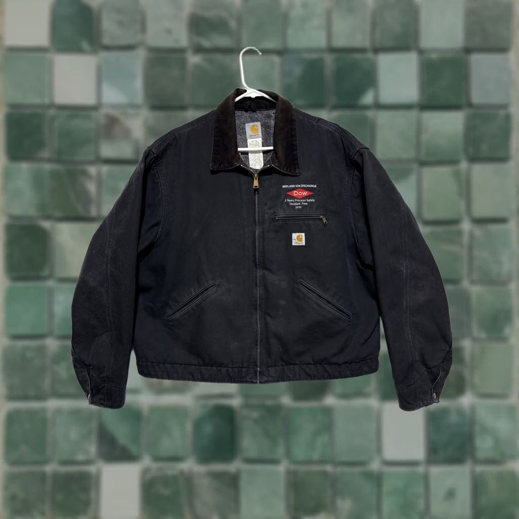 Carhartt VINTAGE Carhartt J01 USA Black Jacket Regular Bomber Lined 52 Men Size US L / EU 52-54 / 3 - 1 Thumbnail