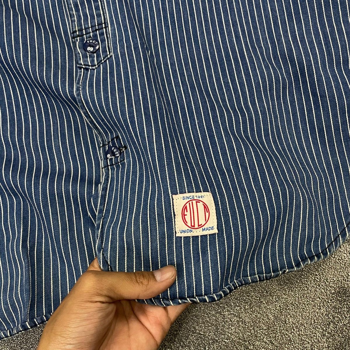 FUCT FUCT SSDD Hickory button denim Size US M / EU 48-50 / 2 - 4 Thumbnail