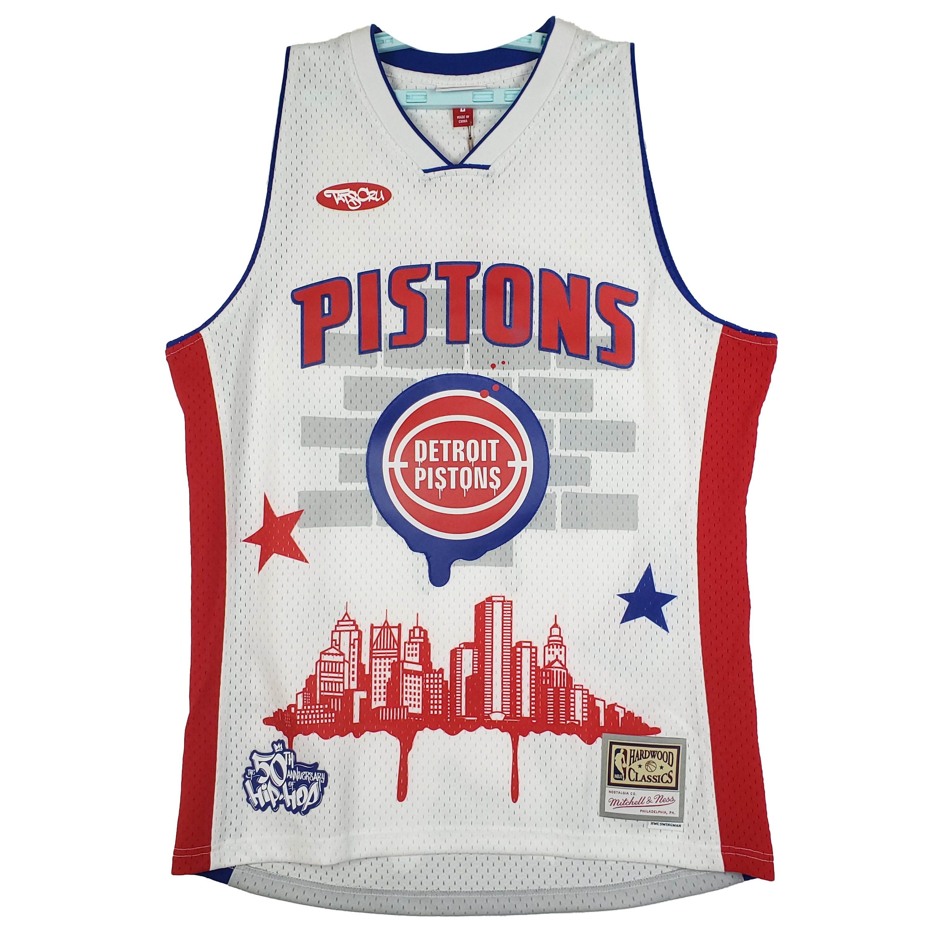Mitchell & Ness Detroit Pistons Tats Cru Mitchell & Ness NBA Jersey Large Size US L / EU 52-54 / 3 - 1 Thumbnail