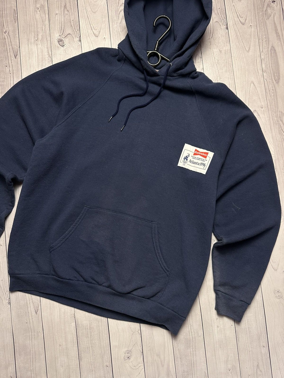 USA Olympics × Vintage Vintage Atlanta 1996 Olympic Games Hoodie Budweiser rare L Size US L / EU 52-54 / 3 - 3 Thumbnail