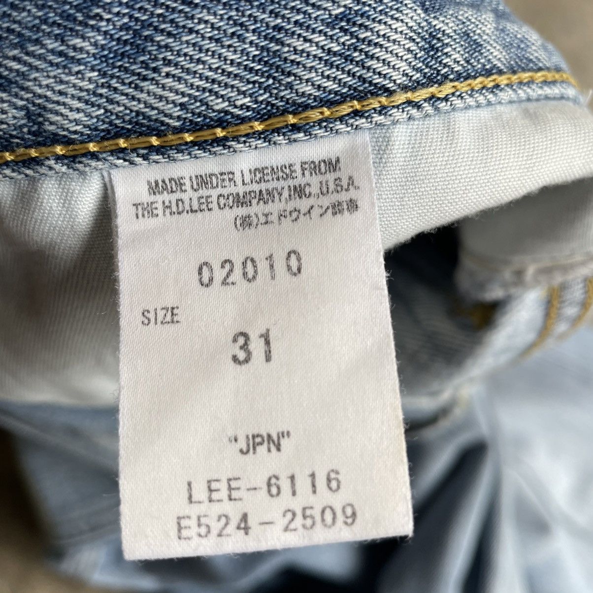 Lee 🔥Vintage Lee Riders Stoned Washed Ripped Distress Jeans Size US 31 - 14 Thumbnail