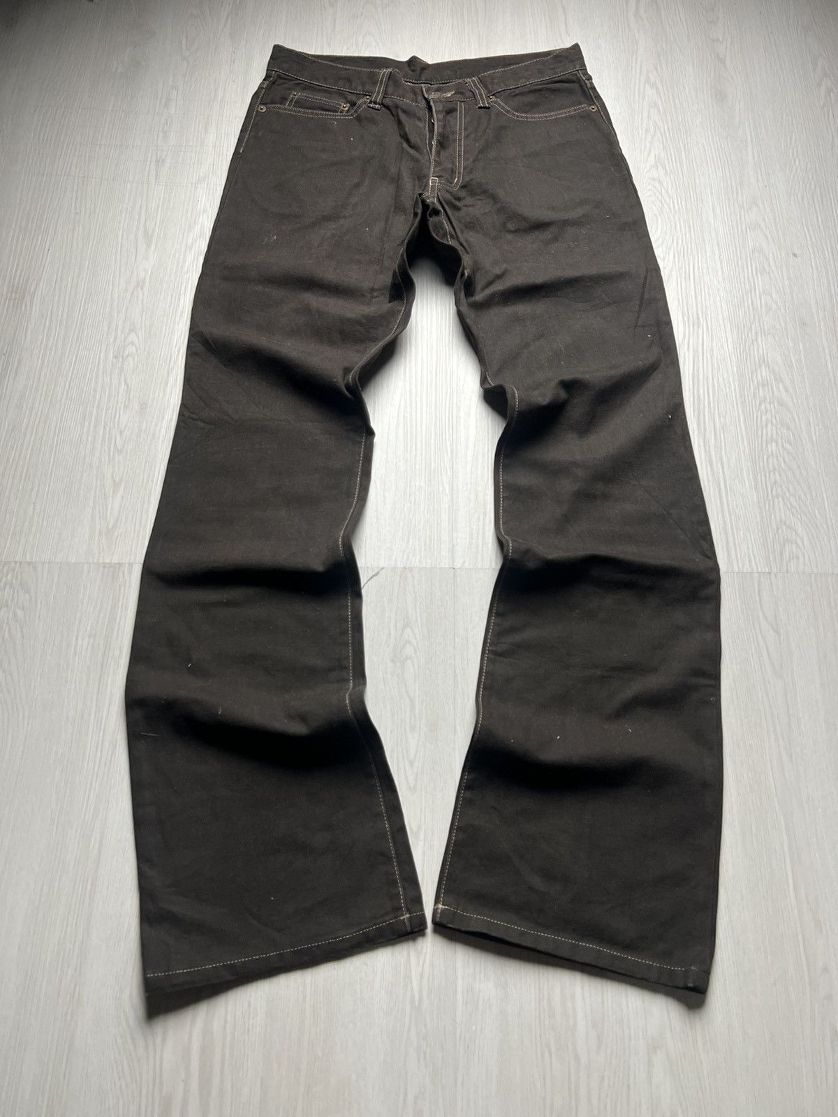 Tornado Mart Tornado Mart Brown Flared Jeans Size US 32 / EU 48 - 1 Thumbnail
