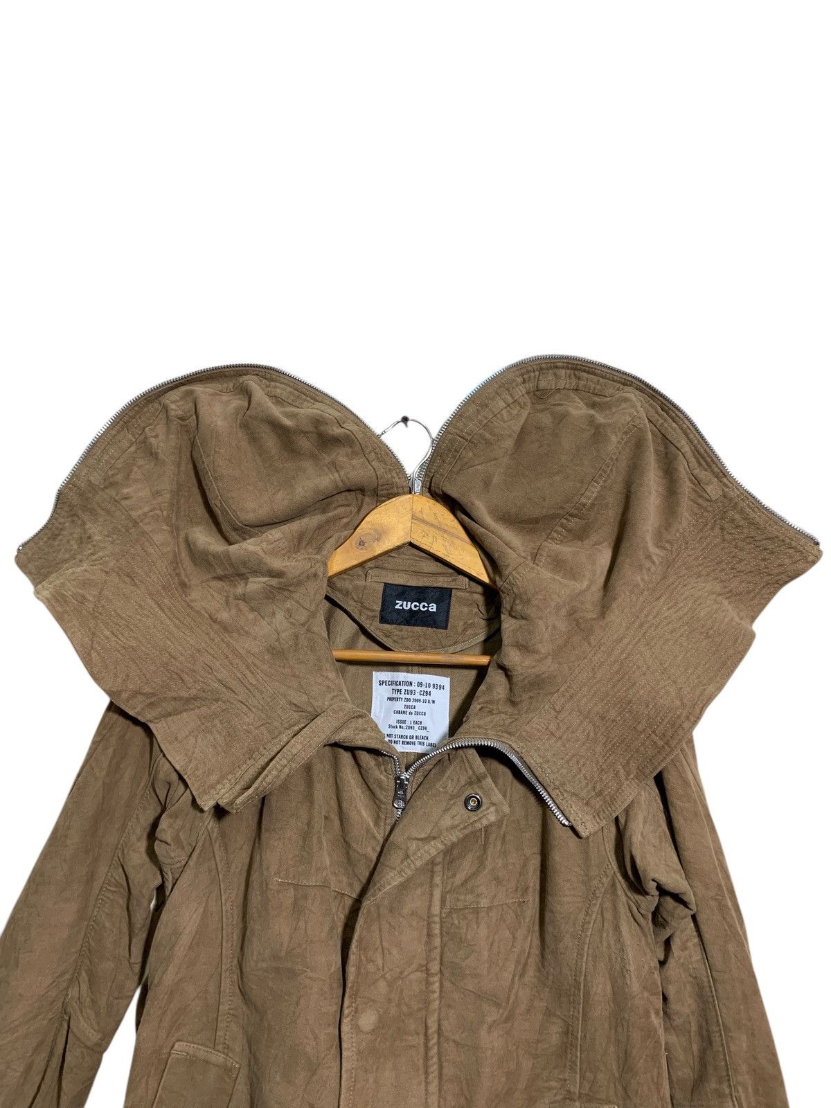 CABANE de ZUCCa 🔥ZUCCA SQUID MOLESKIN HOODIE JACKETS Size US S / EU 44-46 / 1 - 5 Thumbnail