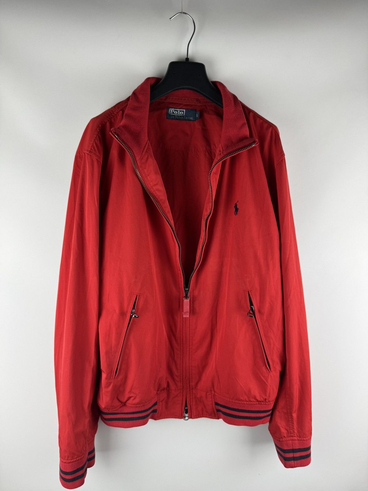 Polo Ralph Lauren Vintage Polo by Ralph Lauren Bomber Full Zip Jacket Red Size US L / EU 52-54 / 3 - 1 Thumbnail