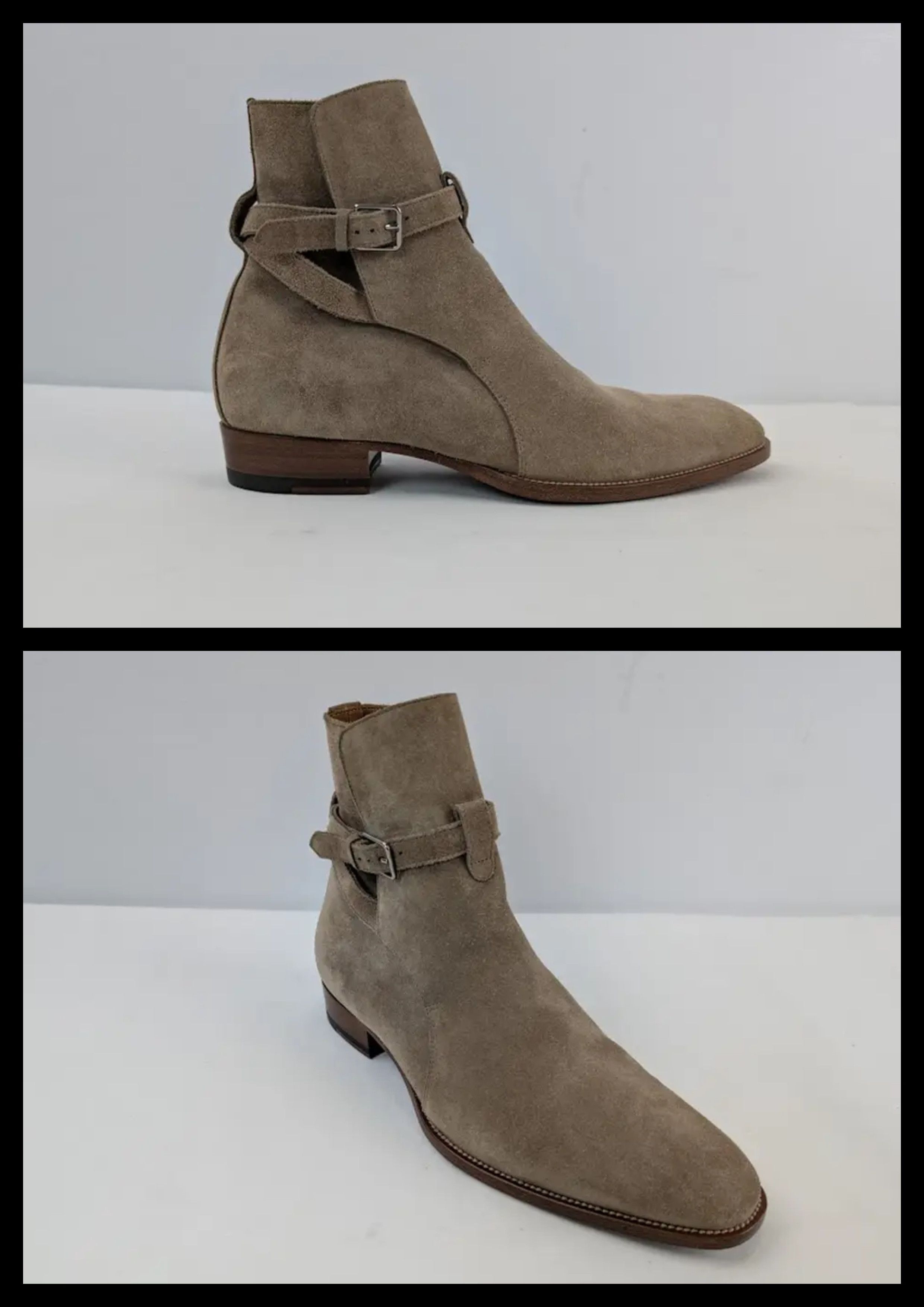 Saint Laurent Paris o1rshd1 Q:2 / Wyatt 30 Jodhpur Boots in New Sigaro Size US 8 / EU 41 - 1 Thumbnail