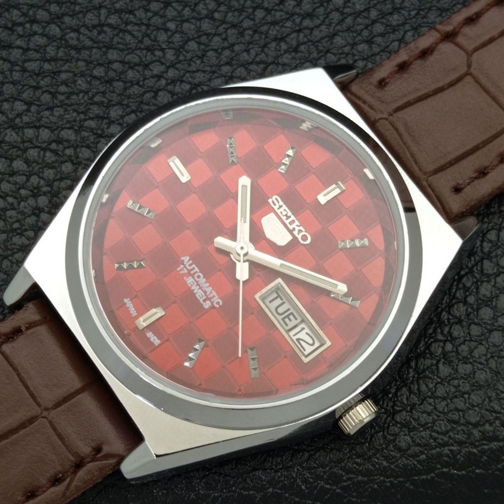 Seiko REFURBISHED VINTAGE SEIKO 5 AUTO JAPAN MENS WATCH a440209 Size 38 - 5 Thumbnail