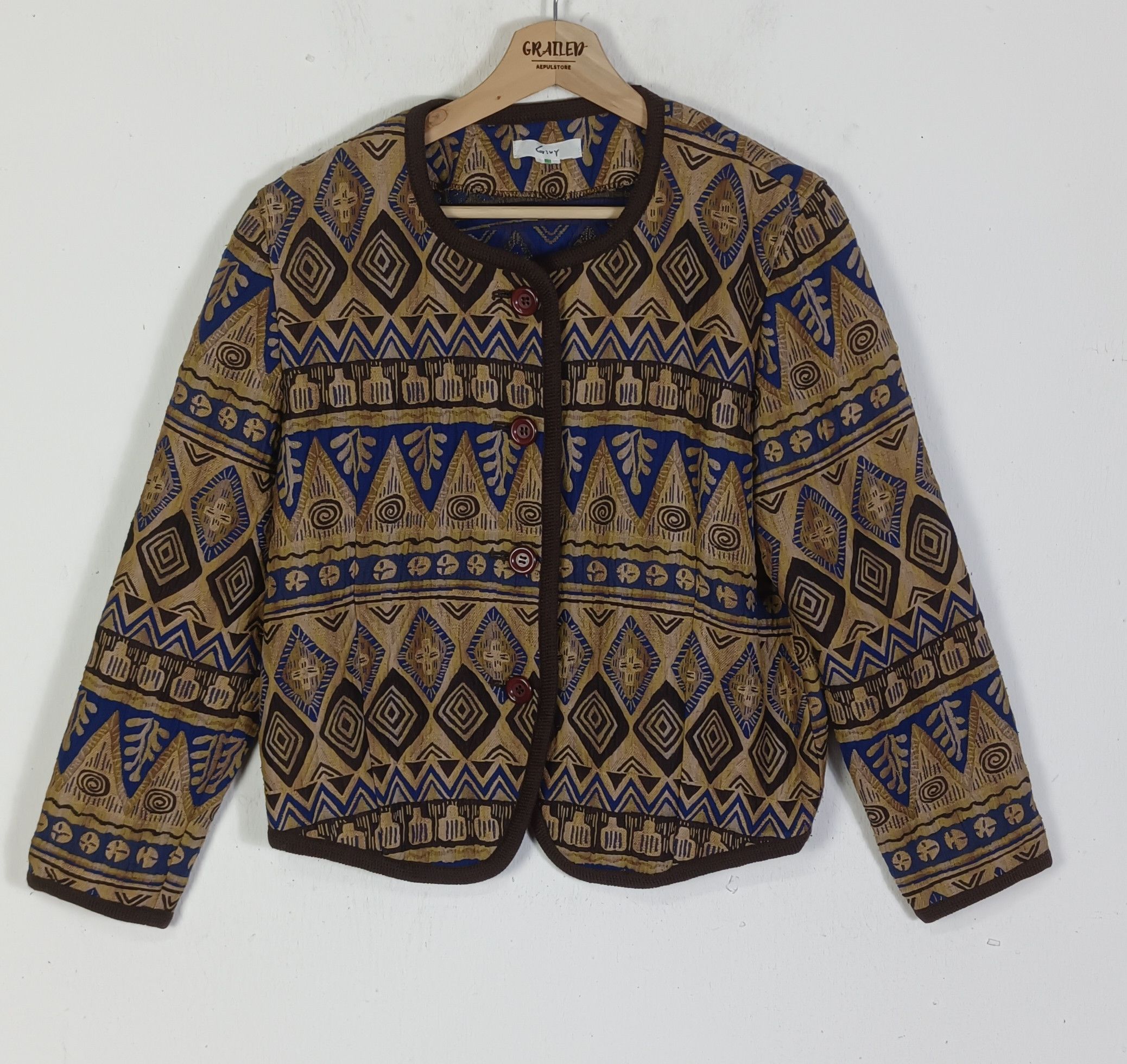 Japanese Brand Vintage Givy Art Navajo Womens Jacket Size M / US 6-8 / IT 42-44 - 1 Thumbnail