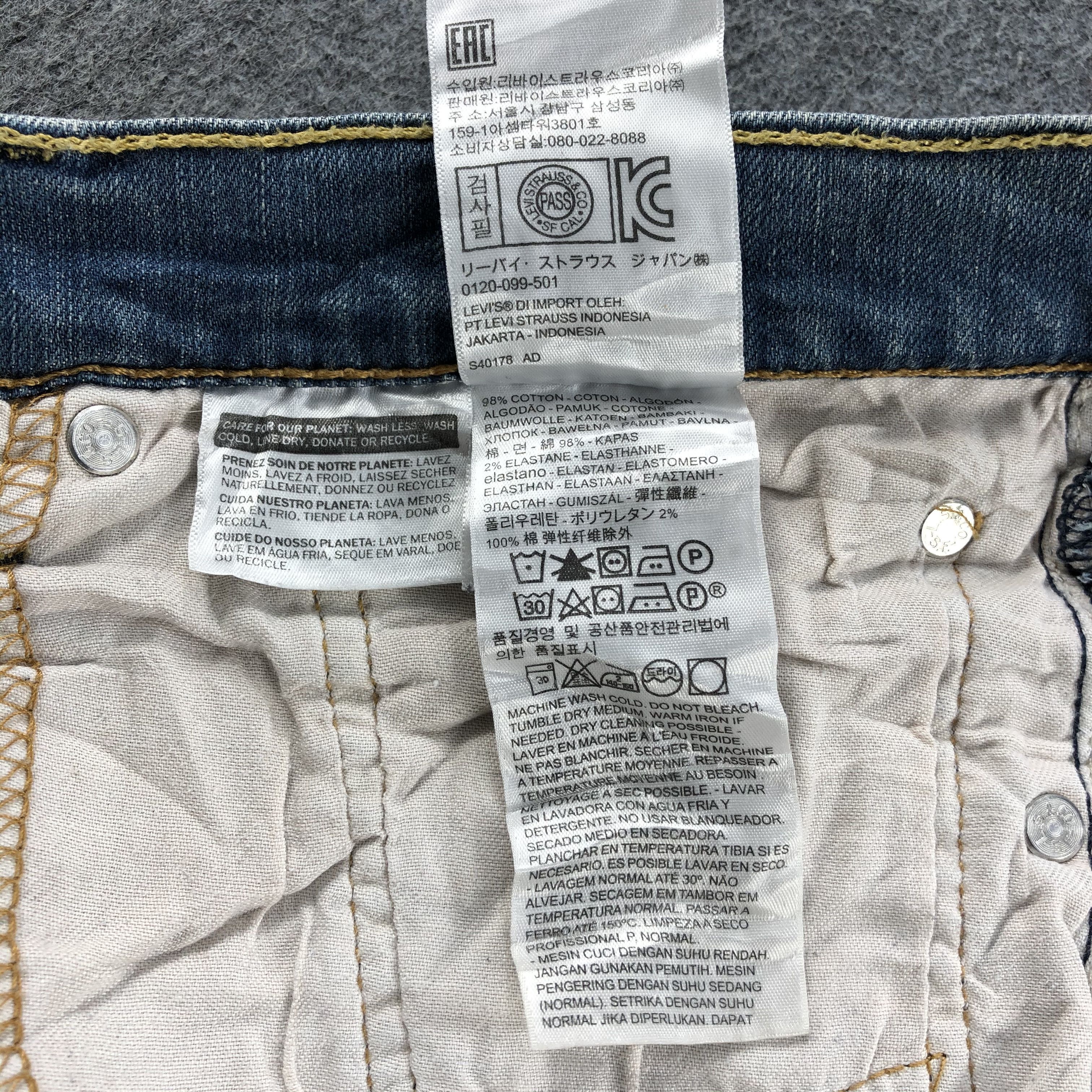 Levi's Distressed Vintage Levis 514 Jeans Blue Wash Denim-J1104 Size US 41 - 12 Thumbnail