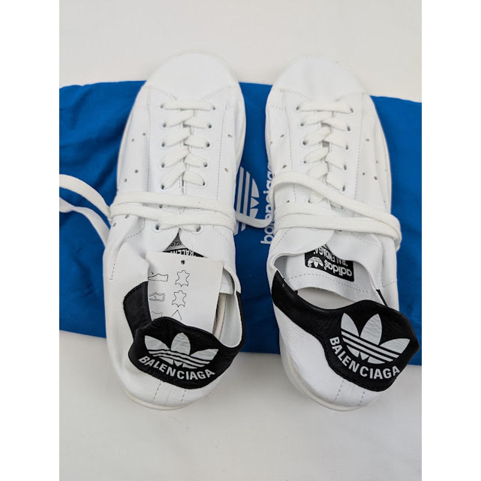 Adidas × Balenciaga o1rshd1 Stan Smiths Sneakers in Black/White Size US 11 / EU 44 - 7 Thumbnail