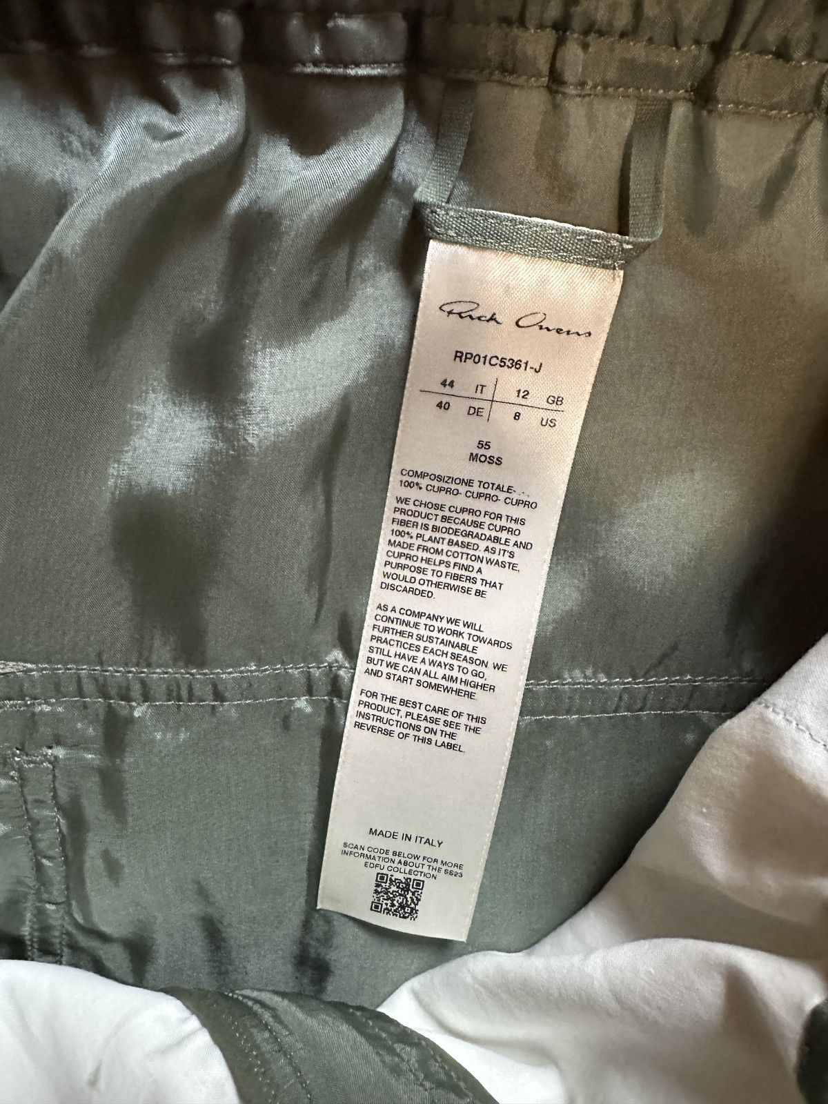 Rick Owens Rick Owens SS23 Mainline Bela Pants Size US 32 / EU 48 - 4 Thumbnail