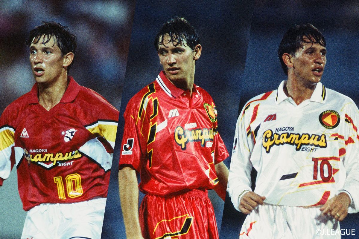 Mizuno Nagoya Grampus Home 1996 Gary Lineker #10 Soccer Jersey Size US L / EU 52-54 / 3 - 12 Thumbnail