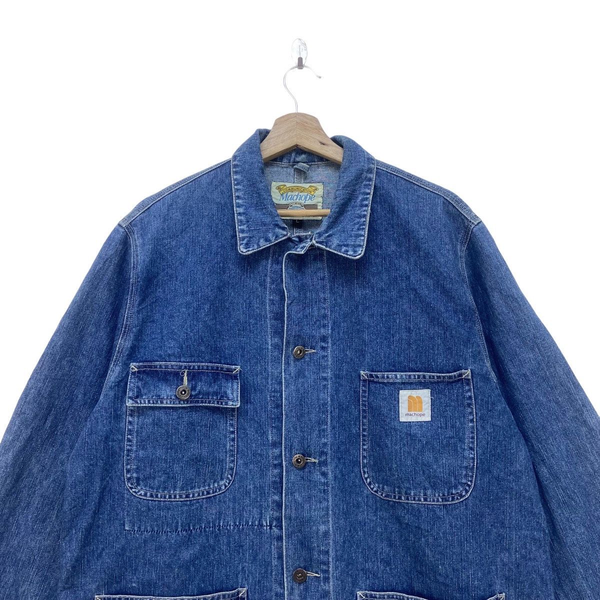 Japanese Brand Vintage Machope Japanese Brand Michigan Chore Denim Jacket Size US M / EU 48-50 / 2 - 4 Thumbnail