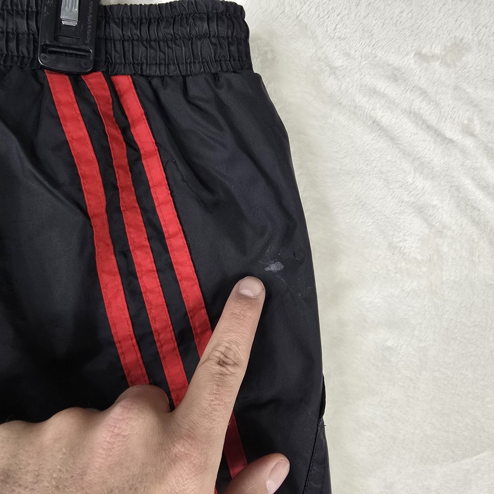 Adidas Vintage Adidas Pants Large Black Red Track Windbreaker Size US 36 / EU 52 - 10 Thumbnail