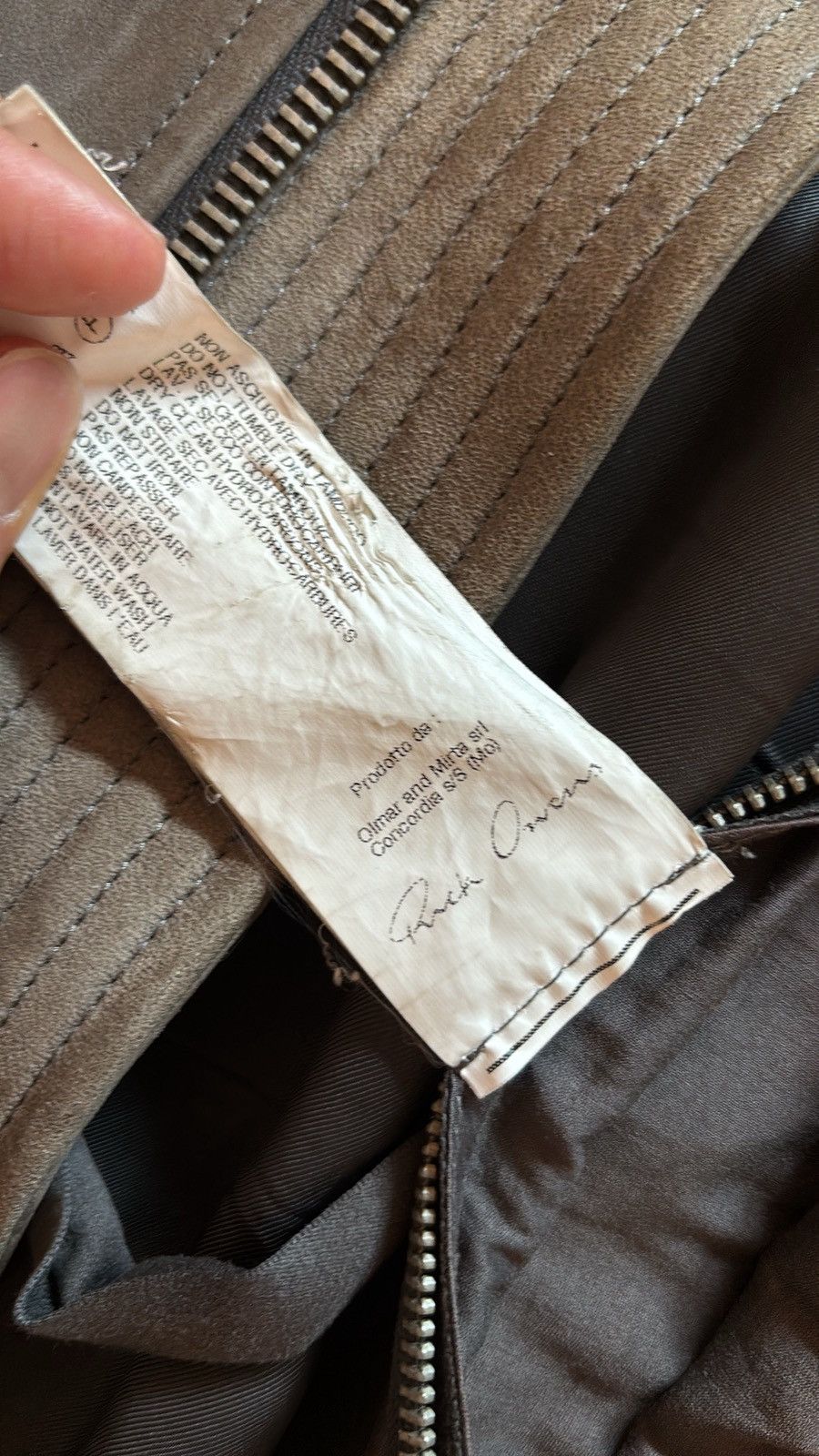 Rick Owens Rick Owens FW10 'Gleam' Suede Leather Jacket Size US M / EU 48-50 / 2 - 5 Thumbnail