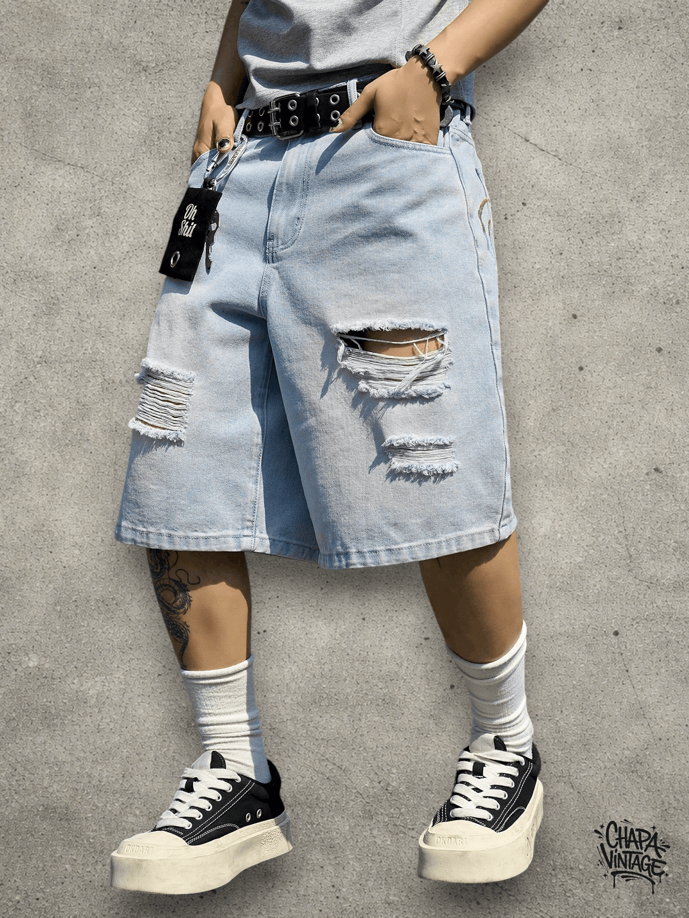 Vintage Dark blue jorts Size US 32 / EU 48 - 4 Thumbnail