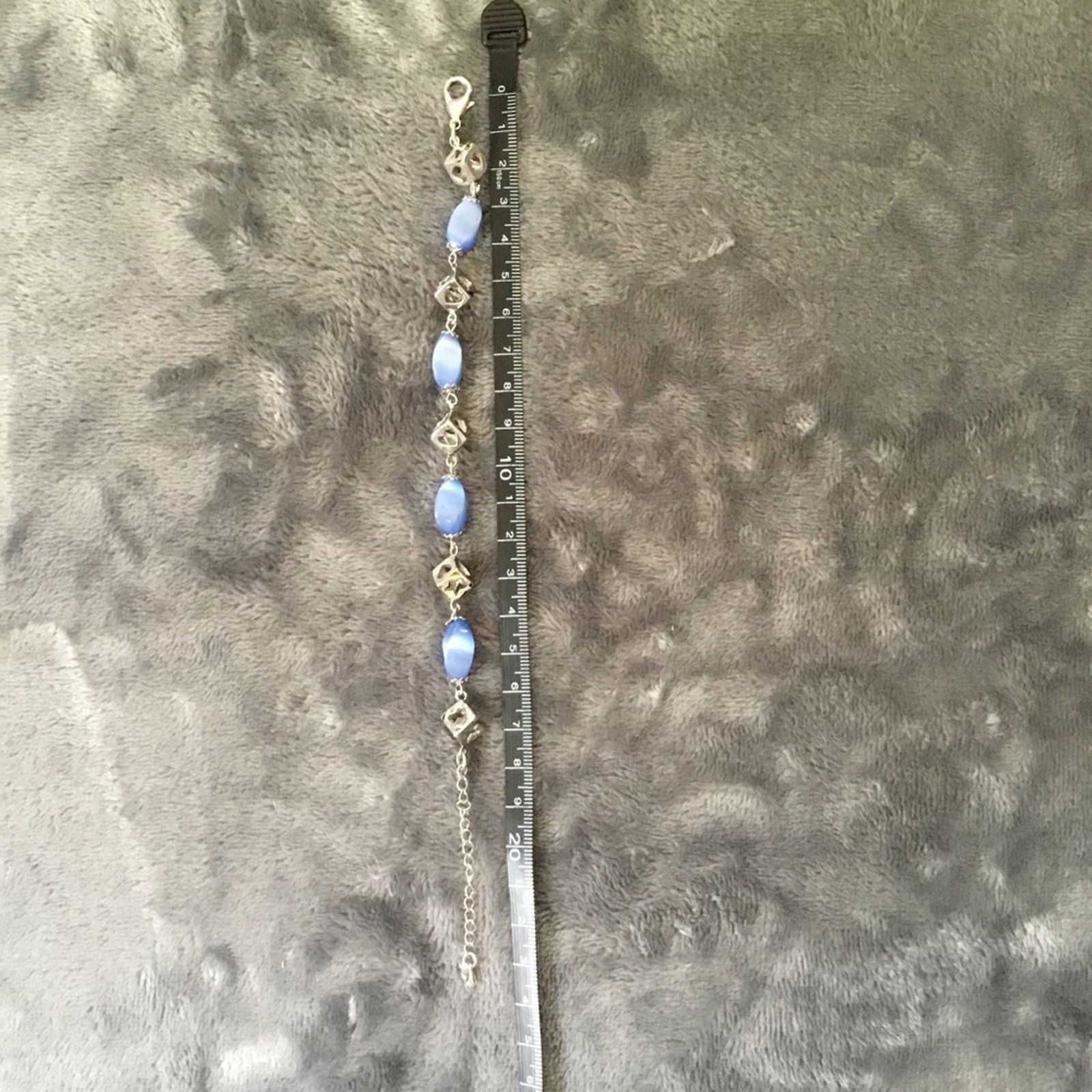 Other Silver Blue with Cubes Bracelet Size ONE SIZE - 5 Thumbnail