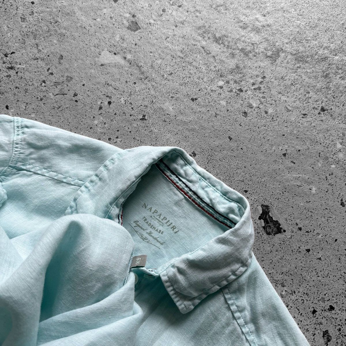 Napapijri Napapijri Women Linen Button Up Shirt Light Blue Long Sleeve Size XS / US 0-2 / IT 36-38 - 5 Thumbnail