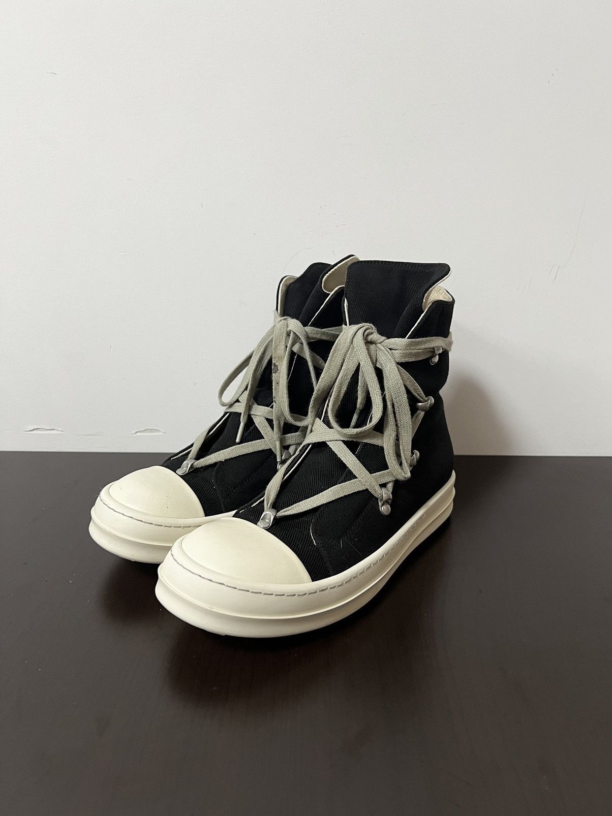 Rick Owens Drkshdw Rick owens drkshdw hexagram ramones high top sneakers sz 37 Size US 7 / IT 37 - 1 Thumbnail
