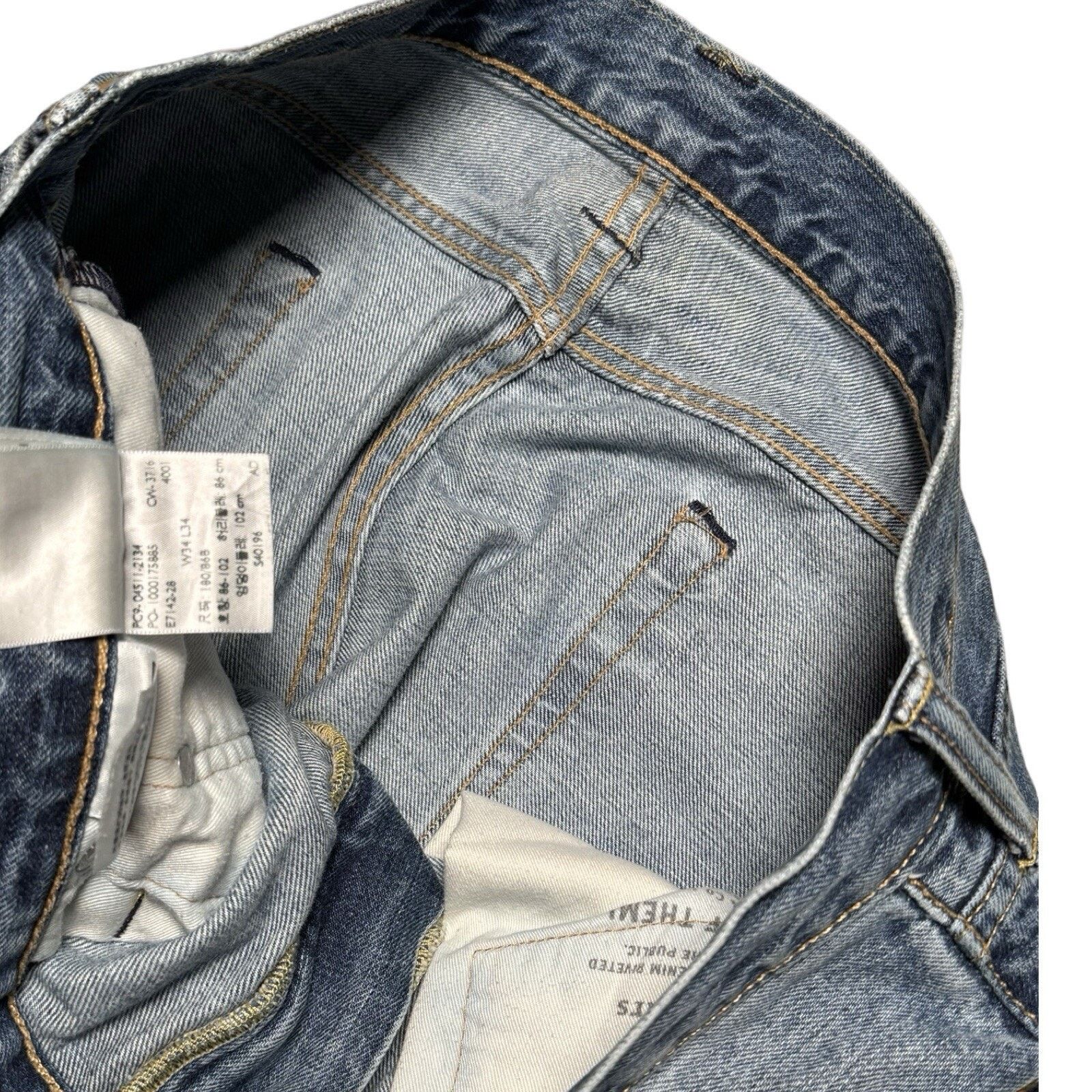 Levi's Levi's 511 Light Wash Slim Fit Jeans Skater Grunge 34 X 34 Size US 34 / EU 50 - 4 Thumbnail