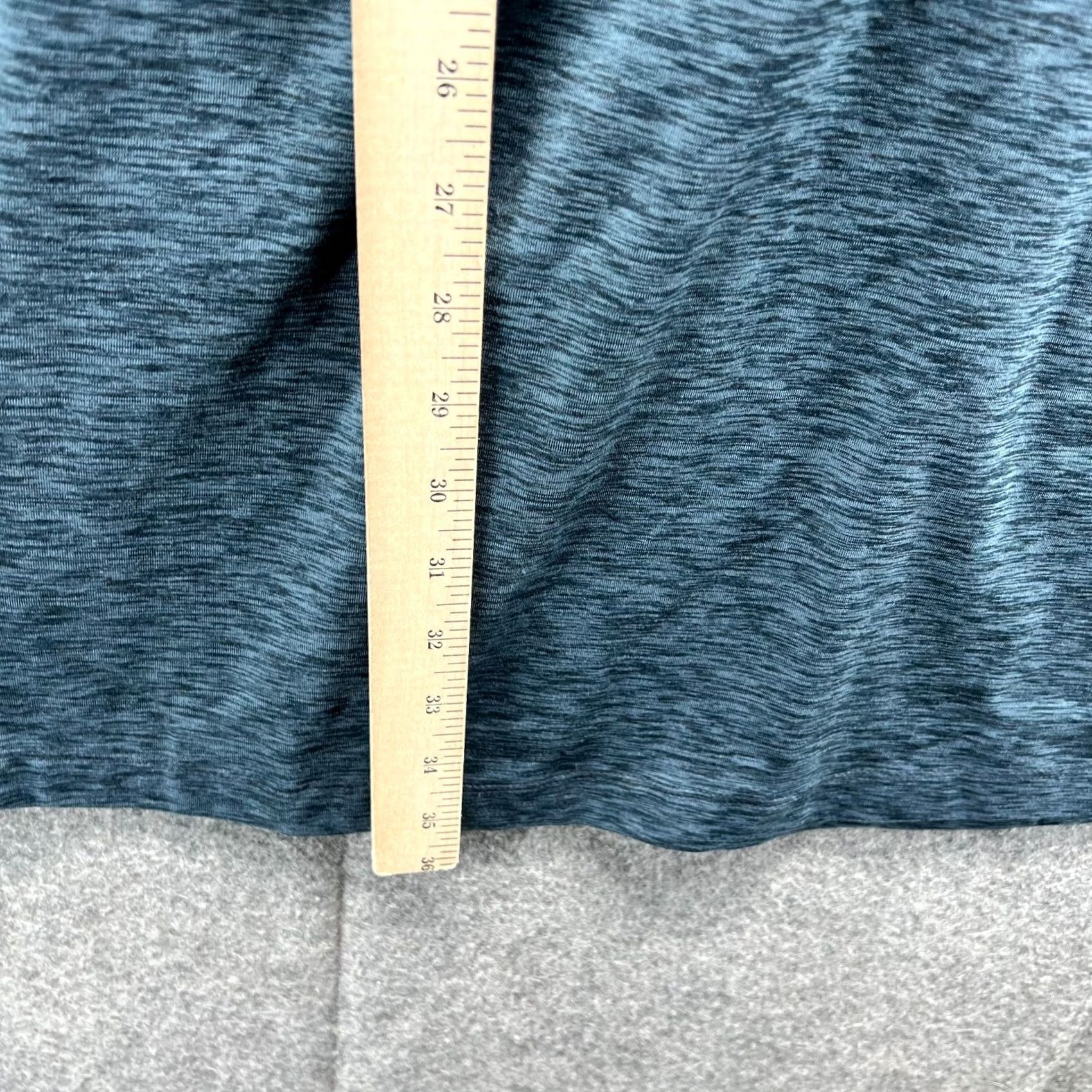 Eddie Bauer Eddie Bauer Shirt Dress Women Medium Heather Blue Dress Polyester Casual A-Line Knee Length Long Sleeve V-Neck Size M / US 6-8 / IT 42-44 - 6 Thumbnail