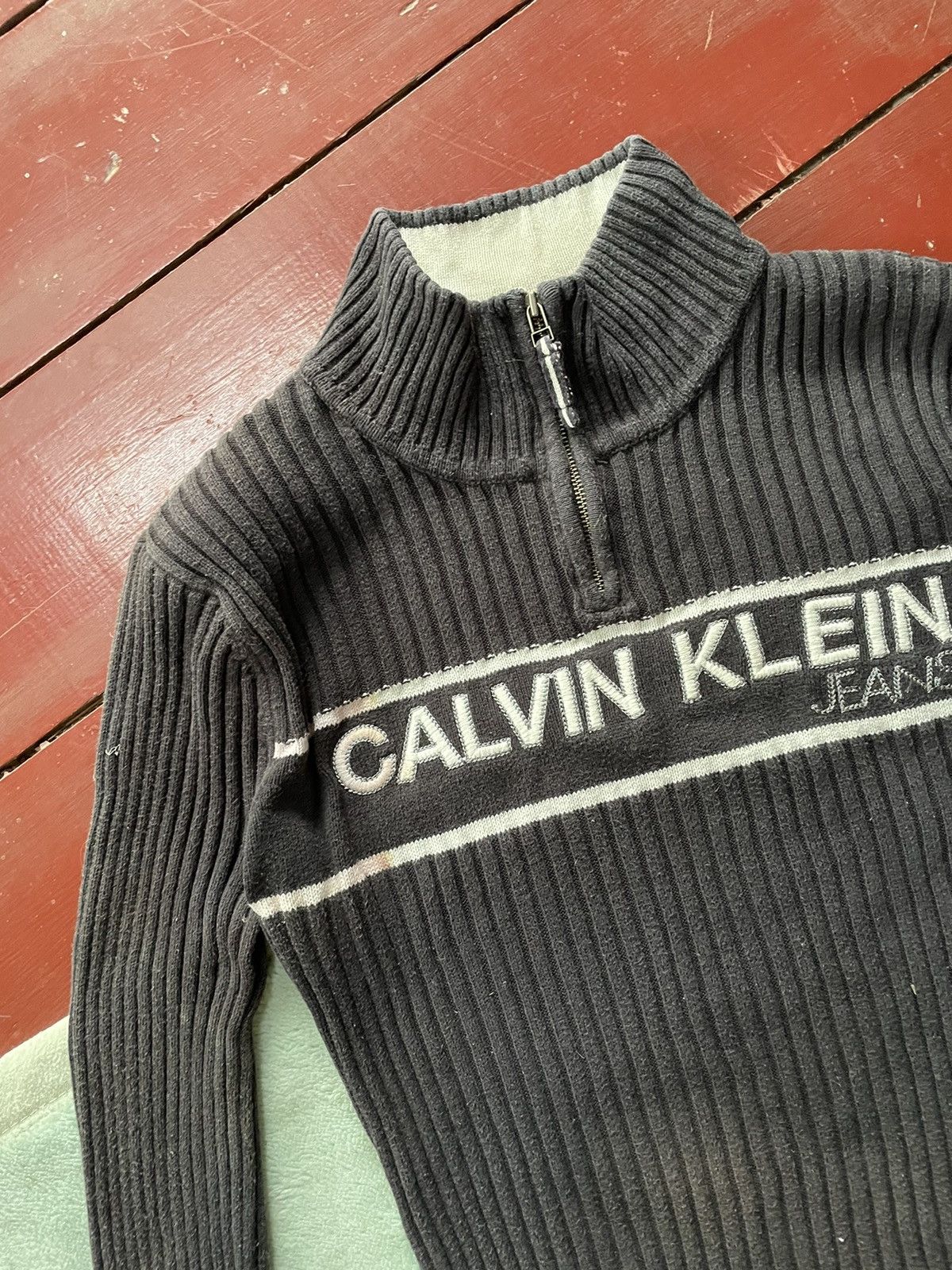 Calvin Klein Calvin Klein Jeans Stretch Shirt Half Zipper Size M / US 6-8 / IT 42-44 - 6 Thumbnail