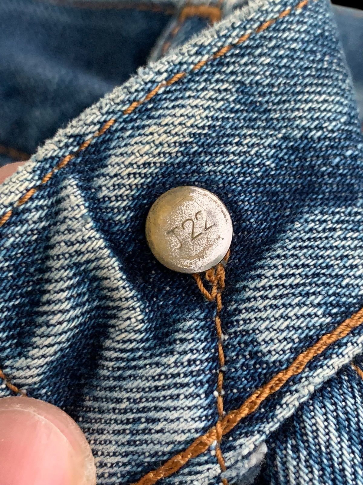 Japanese Brand Vintage Levi's J22 Selvedge Distressed Denim Made In Japan Size US 32 / EU 48 - 7 Thumbnail