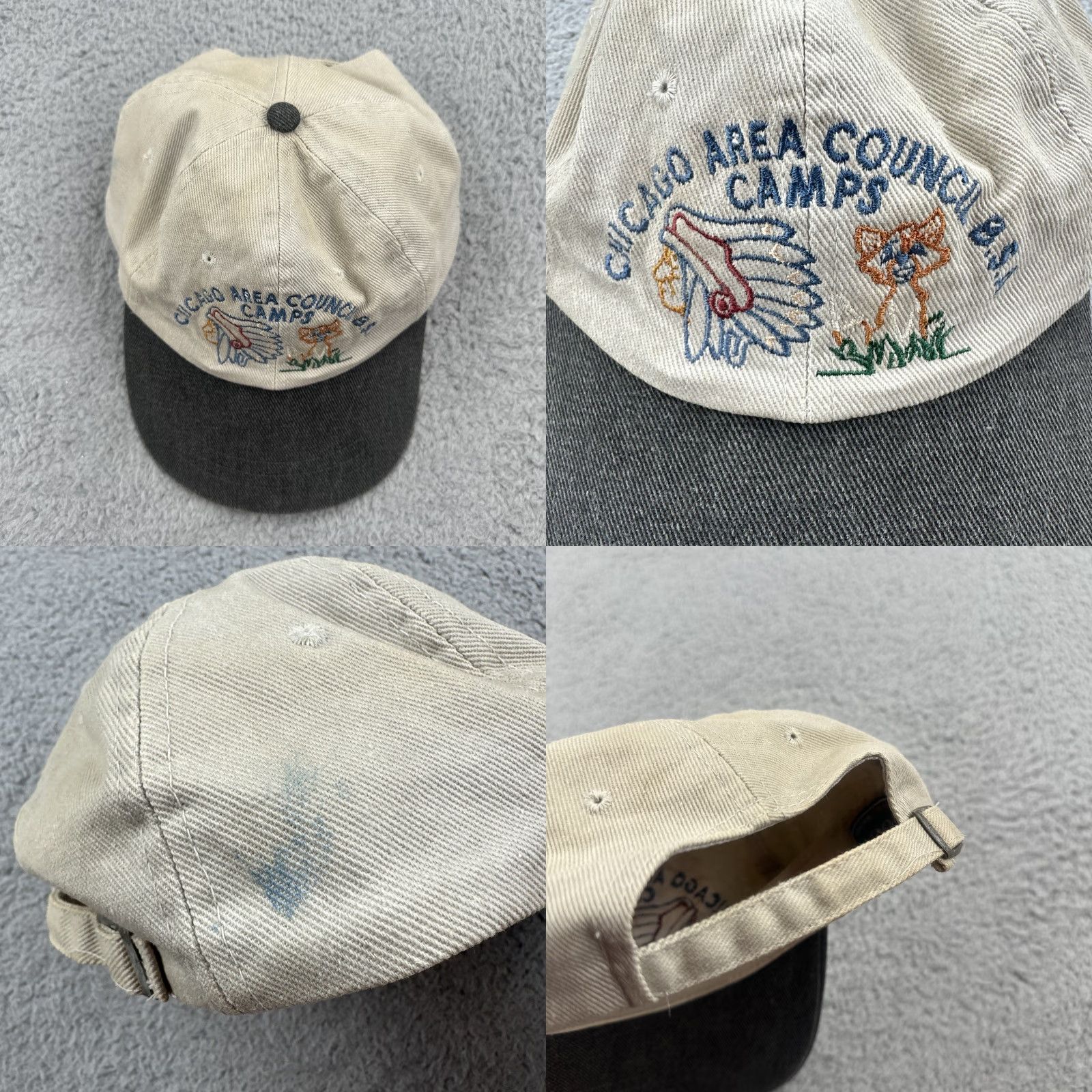 Vintage VINTAGE KC Caps Baseball Cap Unisex Adults One Size Beige 90s USA Adjustable Lightweight Breathable Casual Caps Hat Women Men Boys Girls Size ONE SIZE - 8 Thumbnail