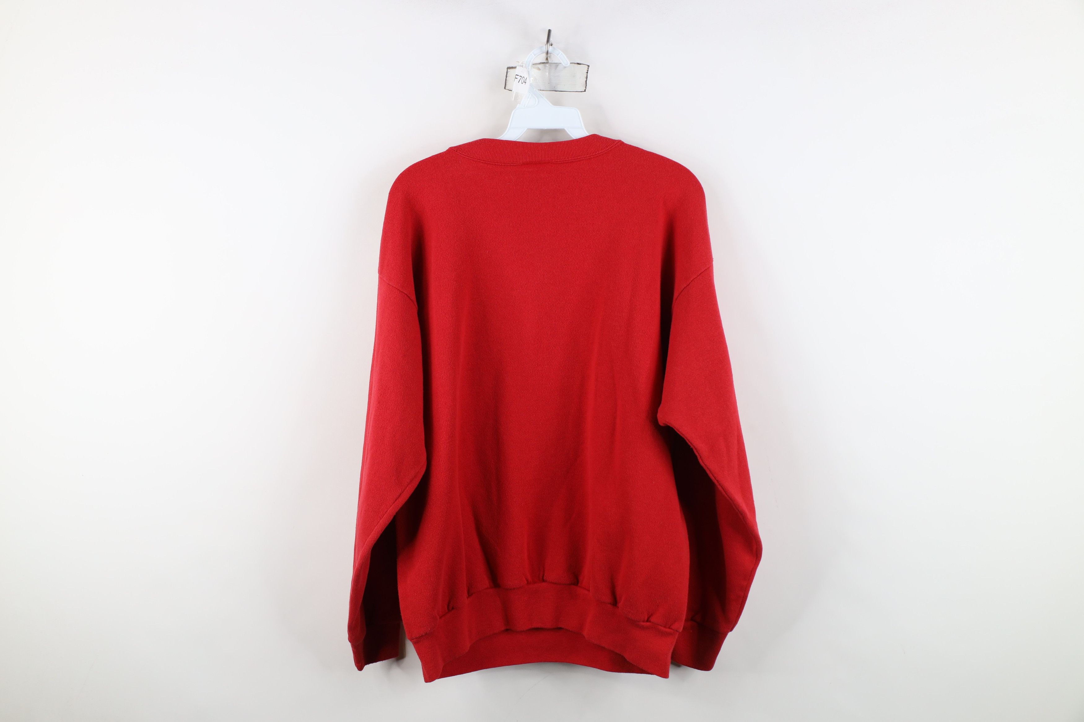 Vintage Vintage 90s Believe In Santa Claus Christmas Sweatshirt USA Size XL / US 12-14 / IT 48-50 - 11 Thumbnail