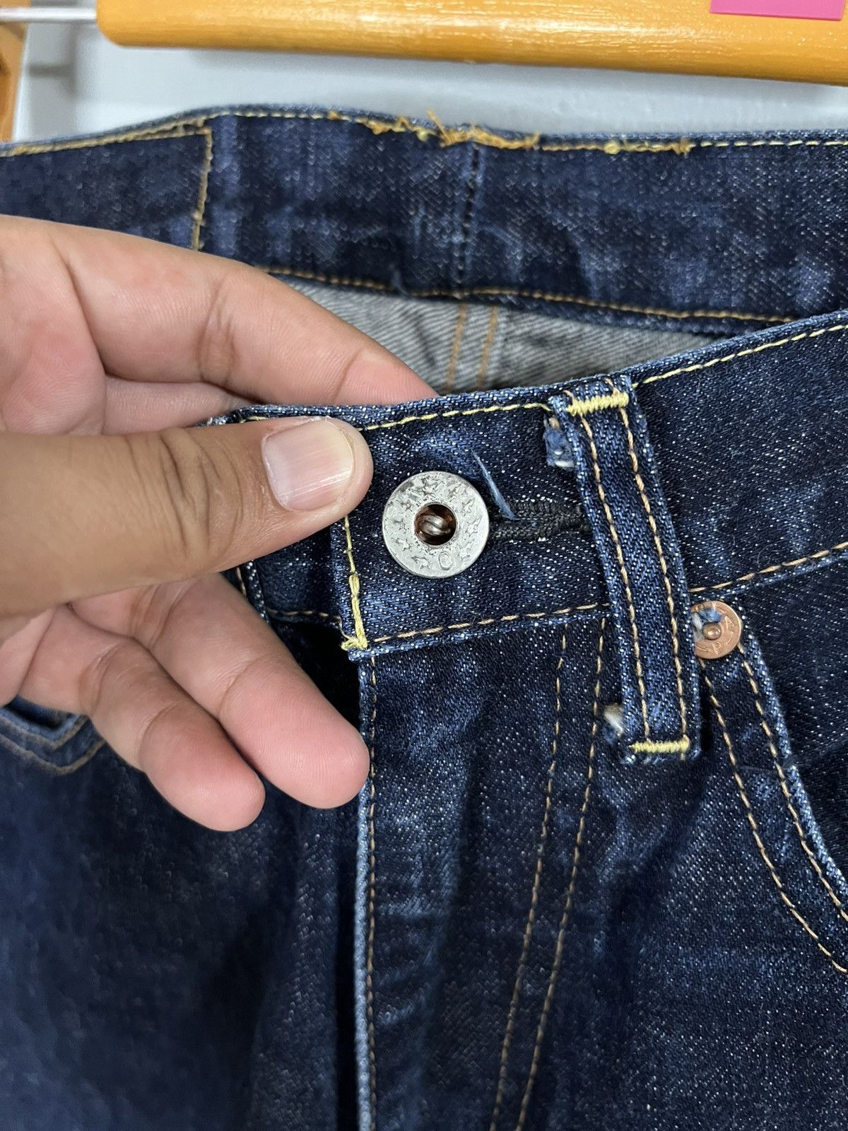 Bape Bape selvedge denim jeans ape head embroided Size US 31 - 5 Thumbnail