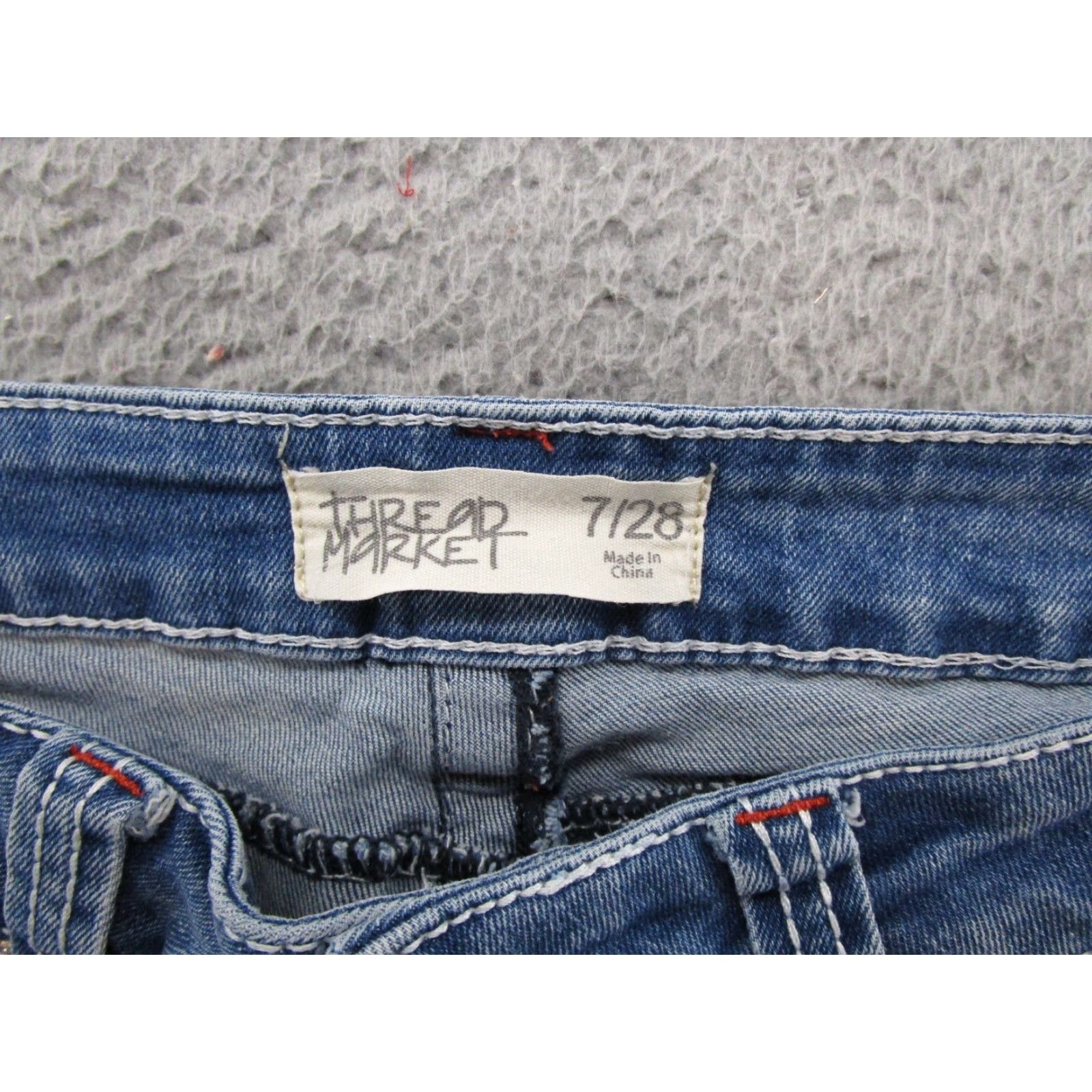 Market Thread Market Women's Blue Stretch Denim Bootcut Jeans Size 7/28 Size 28" / US 6 / IT 42 - 4 Thumbnail