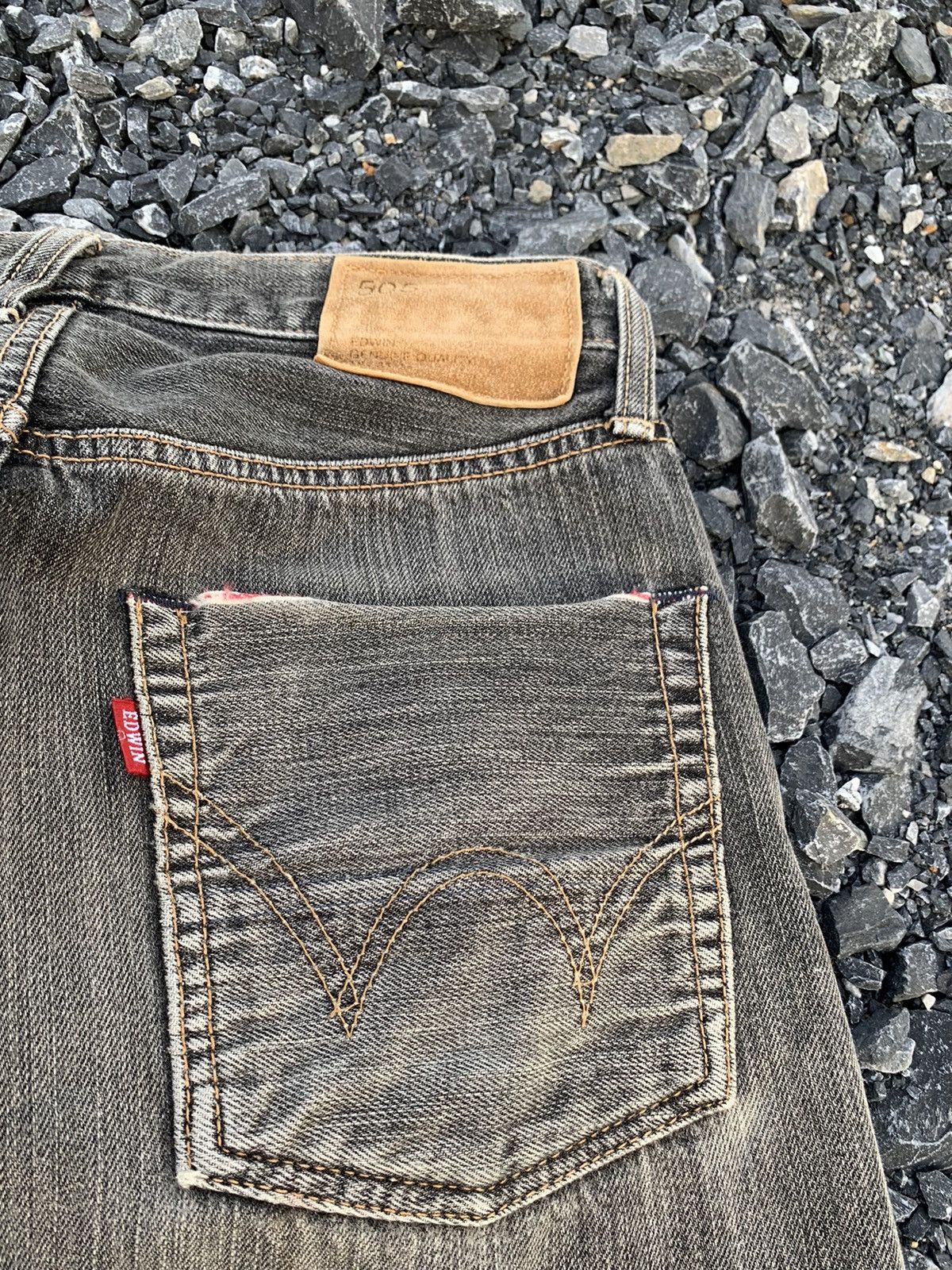Kapital VINTAGE EDWIN 505s SELVEDGE FADED JAPANESE DISTRESSED DENIM Size US 28 / EU 44 - 13 Thumbnail