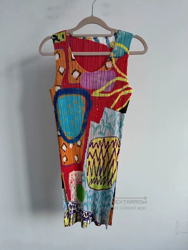 Issey Miyake Issey Miyake Color - Block Dress Size L / US 10 / IT 46 - 1 Thumbnail