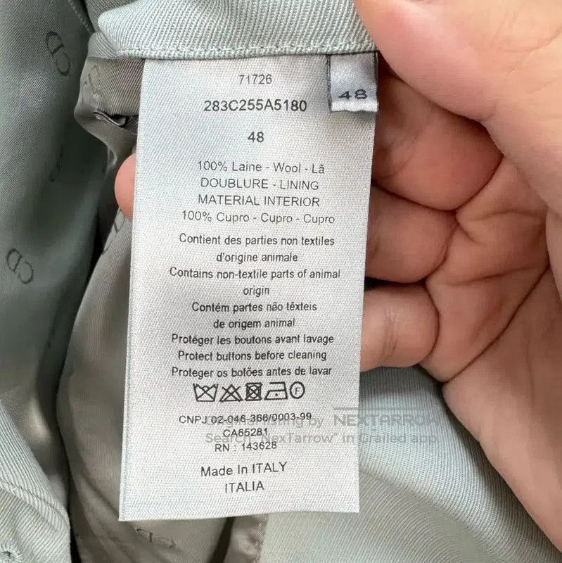 Dior Dior Blue Grey Wool Long Sleeve Jacket . Size US M / EU 48-50 / 2 - 7 Thumbnail