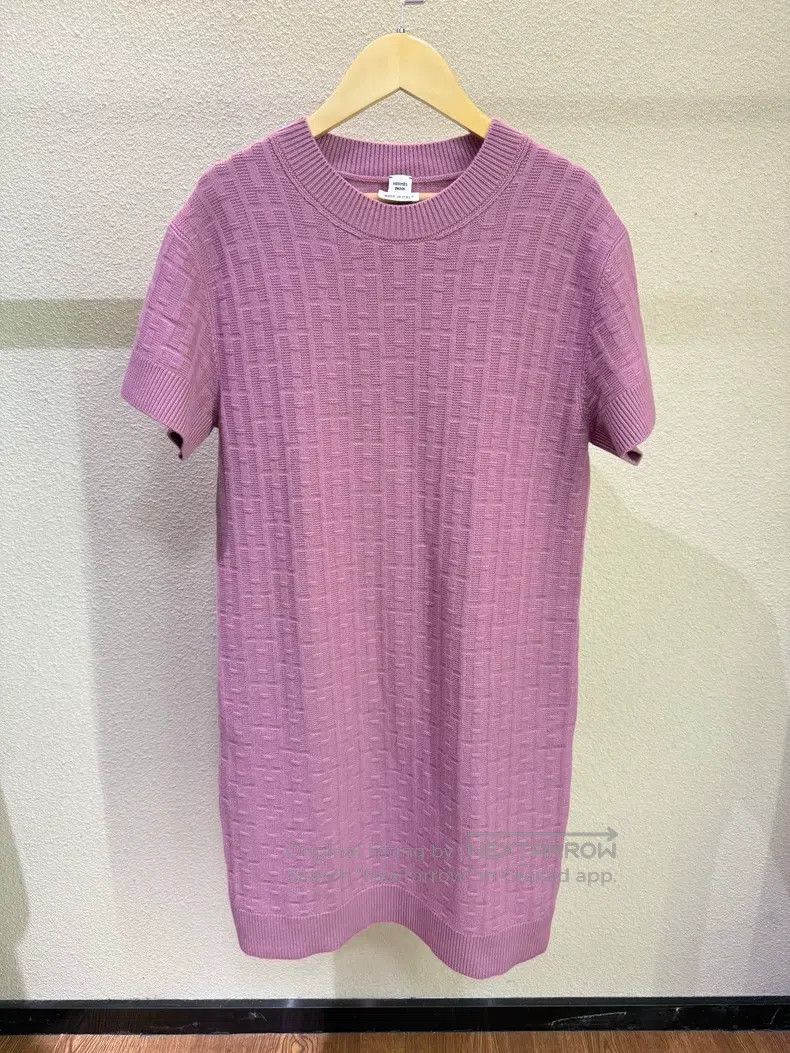 Hermes Hermes H Printed Short Sleeve Knit Dress | Grailed