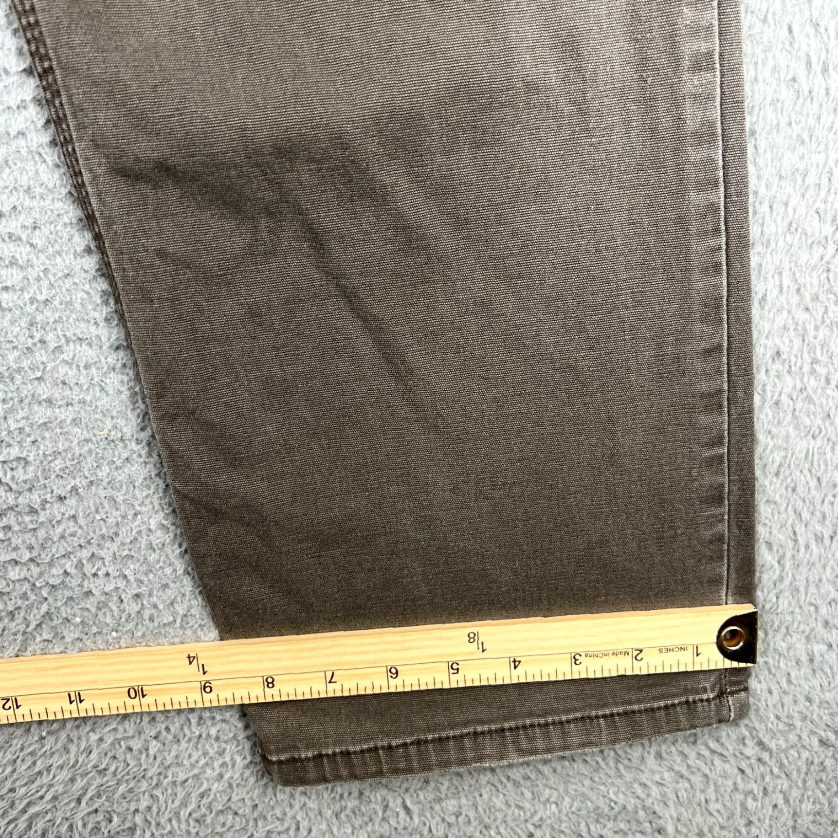 Carhartt VINTAGE Carhartt Relaxed Fit Carpenter Pants Mens 36x30 Gray Canvas Workwear Brown Size US 36 / EU 52 - 6 Thumbnail