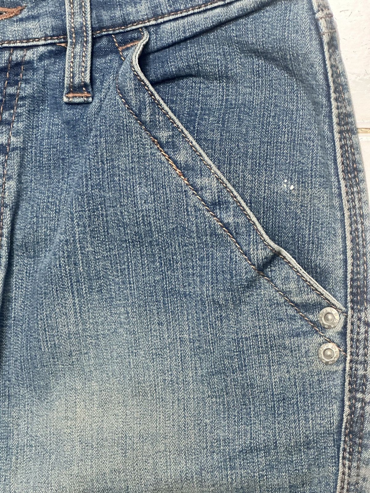 Japanese Brand Vintage Vibes with Palette United Flared Denim Faded Jeans Size US 27 - 6 Thumbnail