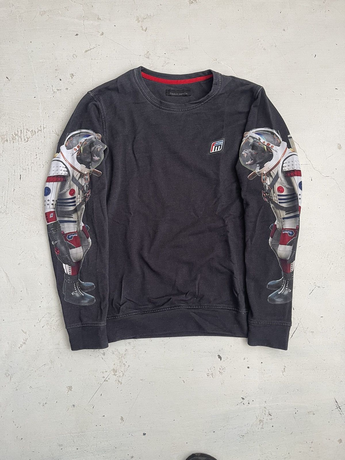 image of Frankie Morello Monkey Sweater in Grey, Men's (Size Medium)