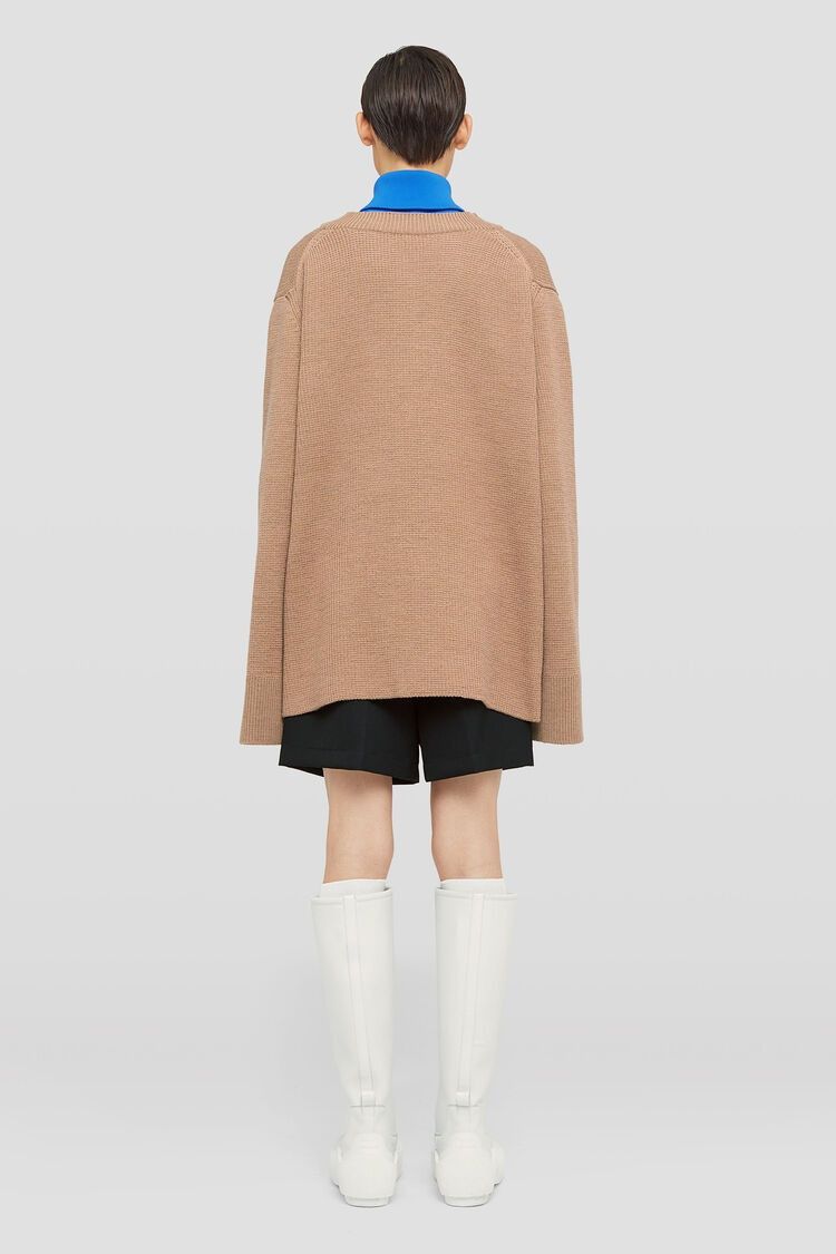 Jil Sander o1w1db10825 High-Neck Sweater in Brown/Blue Size US M / EU 48-50 / 2 - 4 Thumbnail