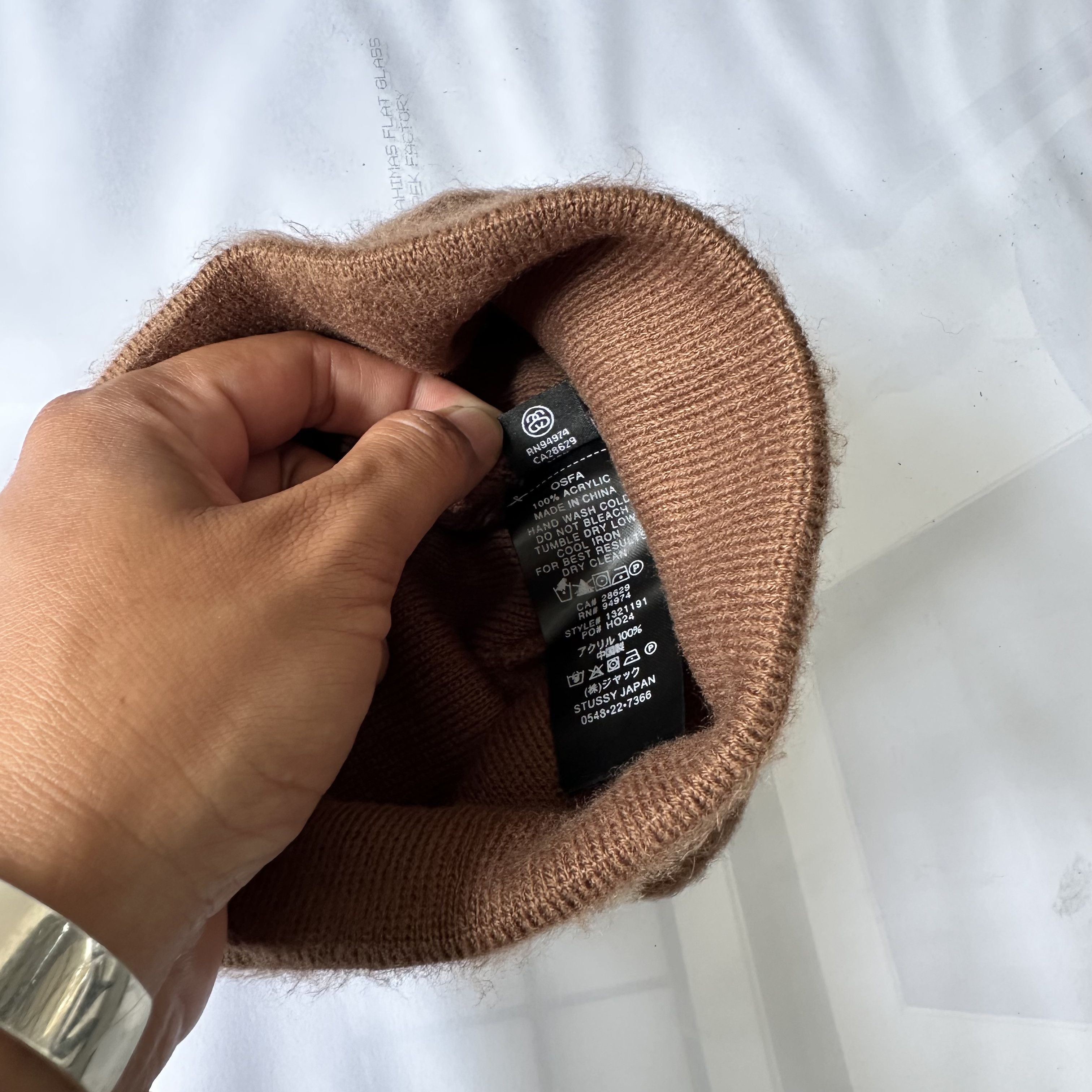 Stussy Stussy Brushed Out Stock Skullcap - Brown Beanie Hat Size ONE SIZE - 5 Thumbnail